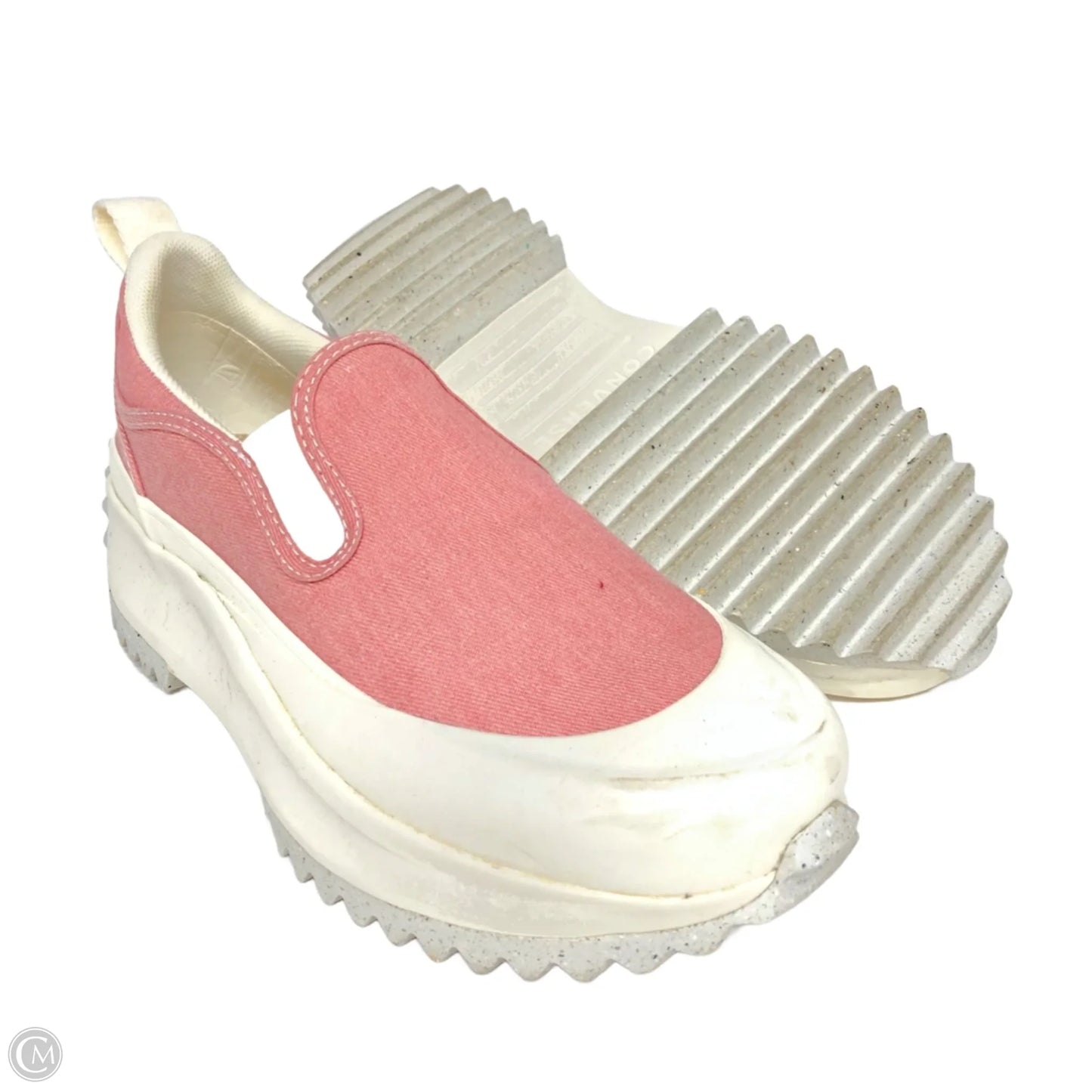 Shoes Sneakers Platform By Converse In Pink & White, Size: 6