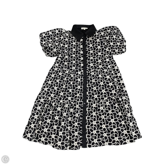 Dress Casual Short By Main Strip In Black & Cream, Size: S
