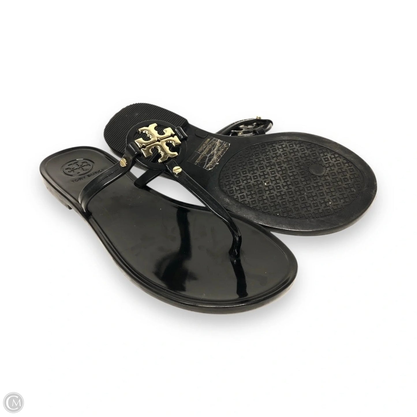 Sandals Designer By Tory Burch In Black, Size: 5