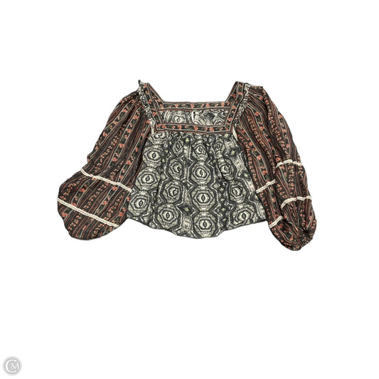 Top 3/4 Sleeve By Free People In Multi-colored, Size: Xs