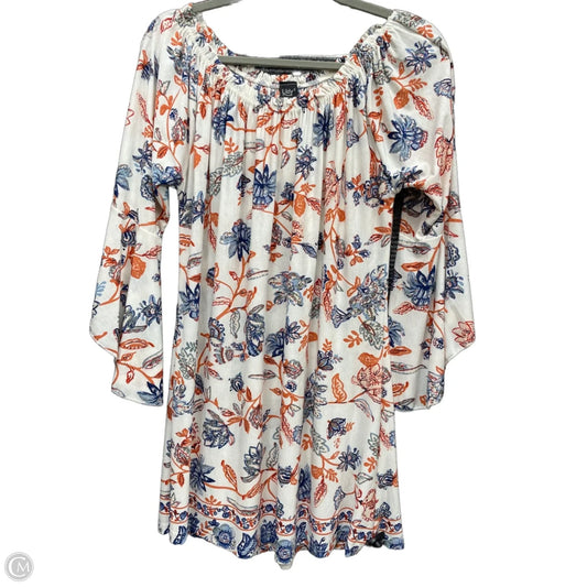 Top 3/4 Sleeve By Lildy In Multi-colored, Size: L