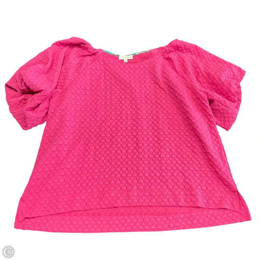 Top Short Sleeve By Umgee In Pink, Size: 1x