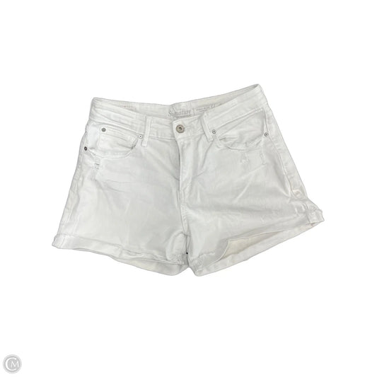 Shorts By Levis Signature In White Denim, Size: 4