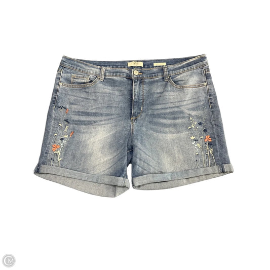 Shorts By Vintage America In Blue Denim, Size: 16