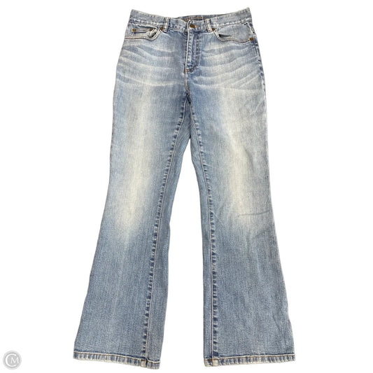Jeans Boot Cut By Lauren By Ralph Lauren In Blue Denim, Size: 8