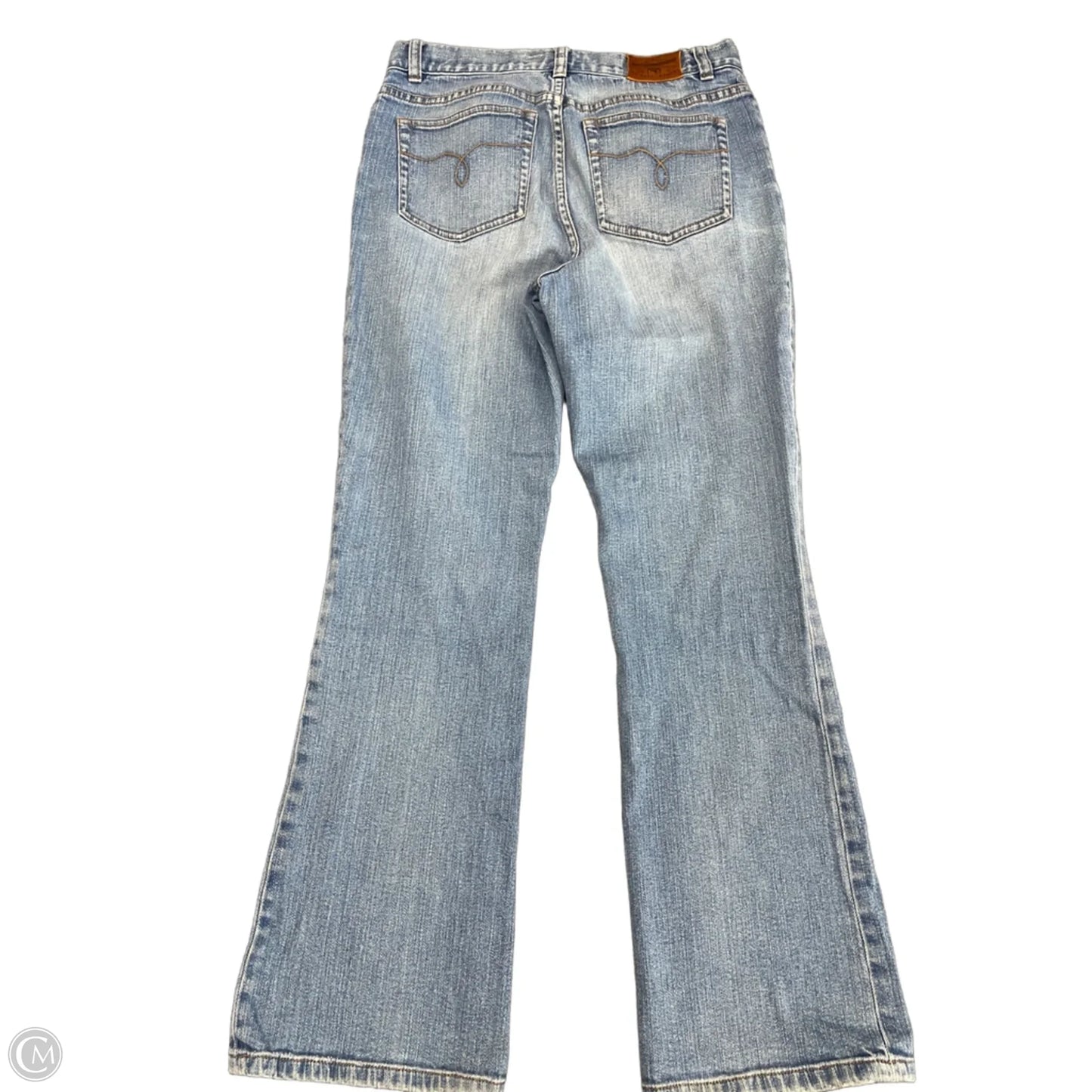 Jeans Boot Cut By Lauren By Ralph Lauren In Blue Denim, Size: 8