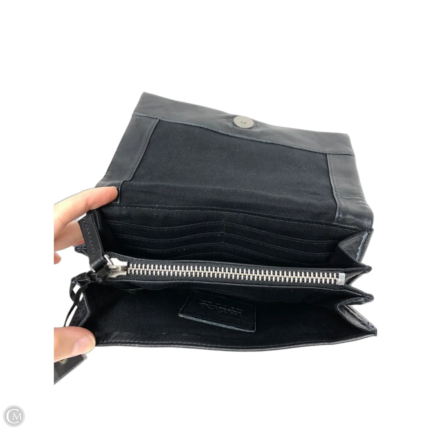 Wallet Leather By Cmc, Size: Medium