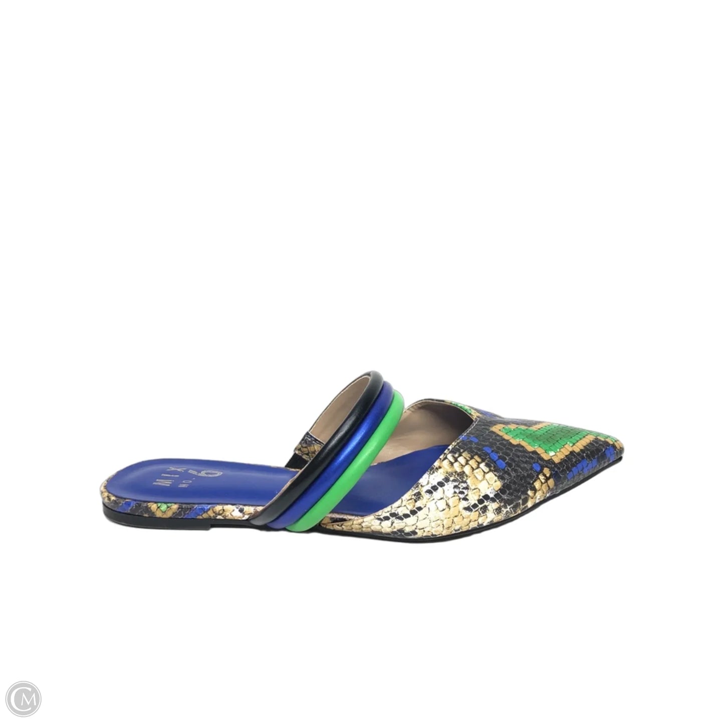 Sandals Flats By Mix No 6 In Snakeskin Print, Size: 8