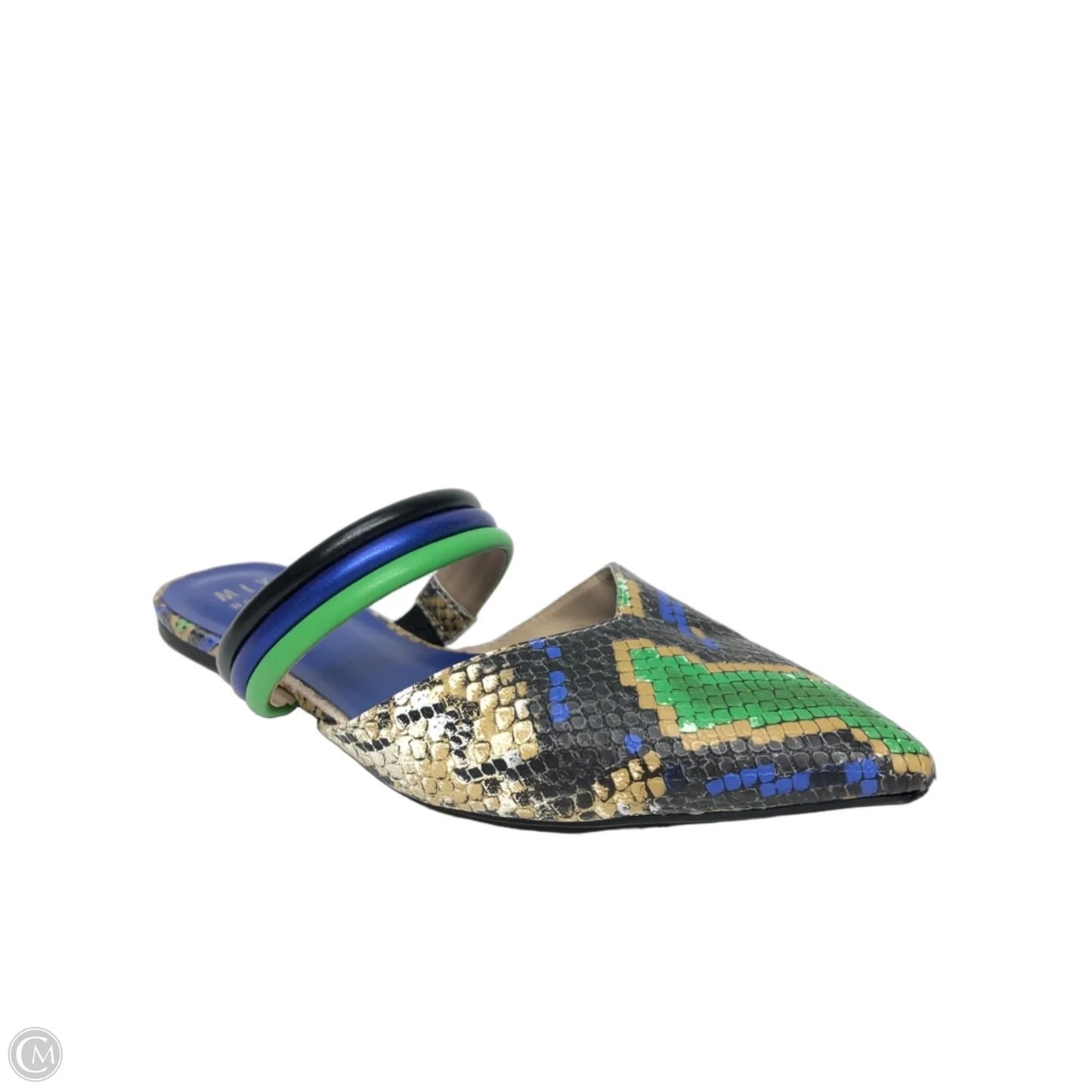Sandals Flats By Mix No 6 In Snakeskin Print, Size: 8