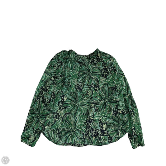 Top Long Sleeve By Maison Damelie In Green, Size: M