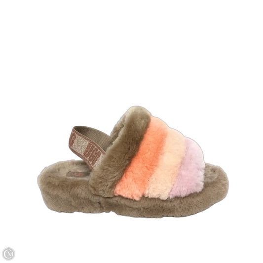 Slippers By Ugg In Brown & Pink, Size: 8