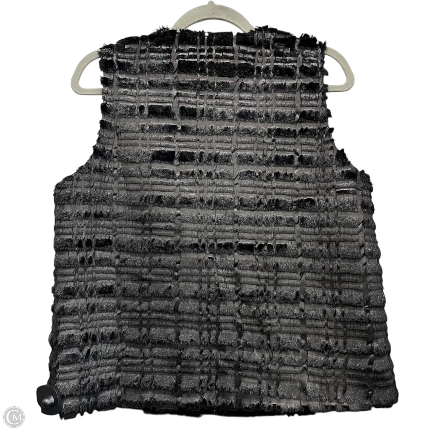Vest Faux Fur & Sherpa By Hem & Thread In Black, Size: M