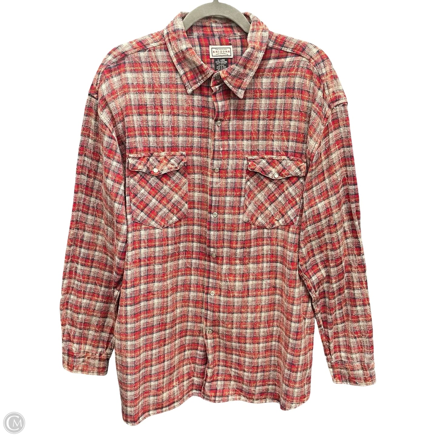 Top Long Sleeve By Arizona In Red, Size: Xl