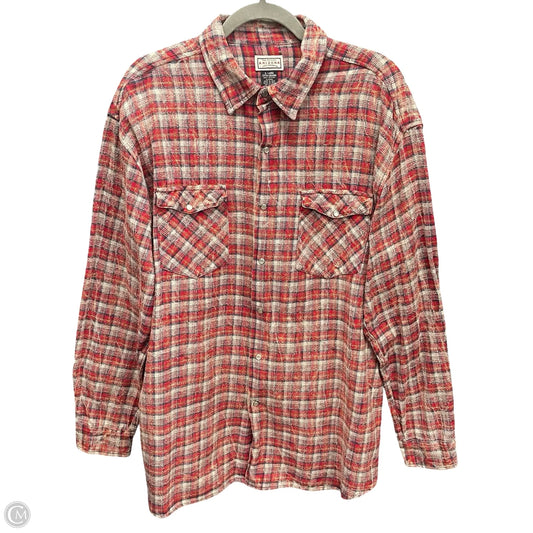 Top Long Sleeve By Arizona In Red, Size: Xl