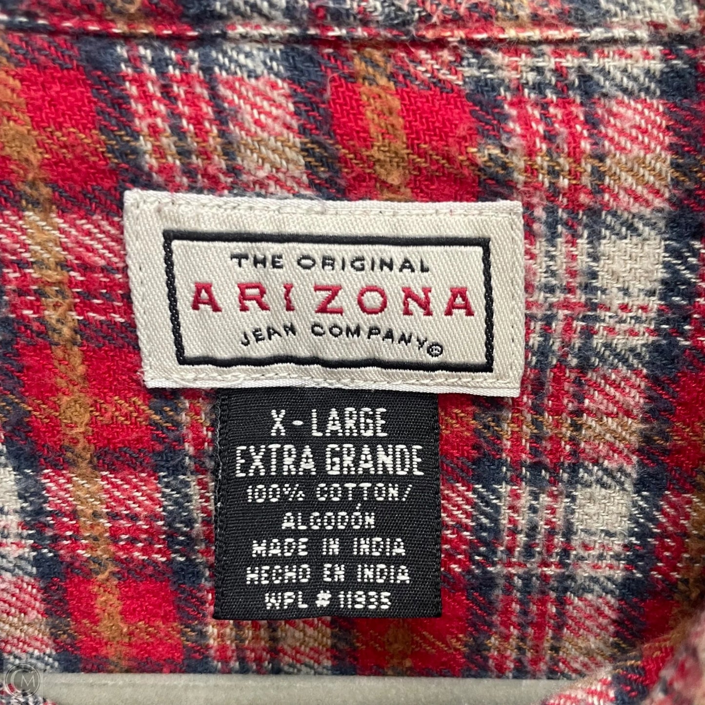 Top Long Sleeve By Arizona In Red, Size: Xl