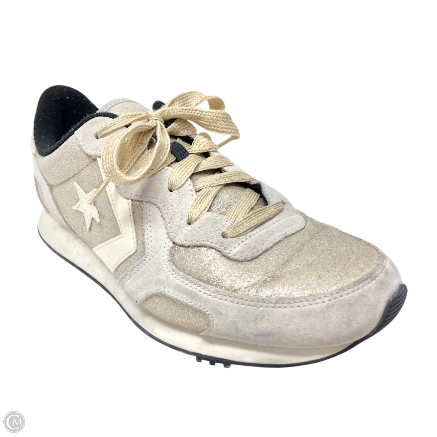 Shoes Sneakers By Converse In Gold & Grey, Size: 9.5