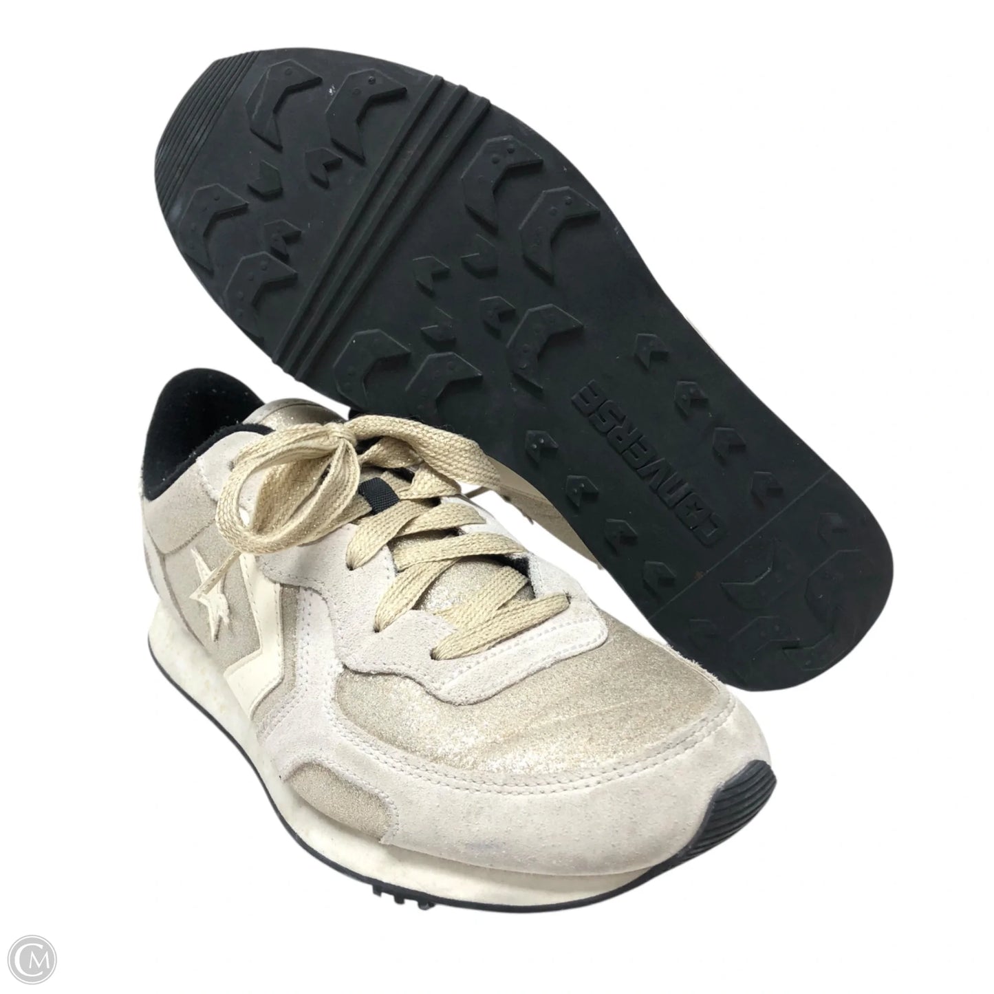 Shoes Sneakers By Converse In Gold & Grey, Size: 9.5