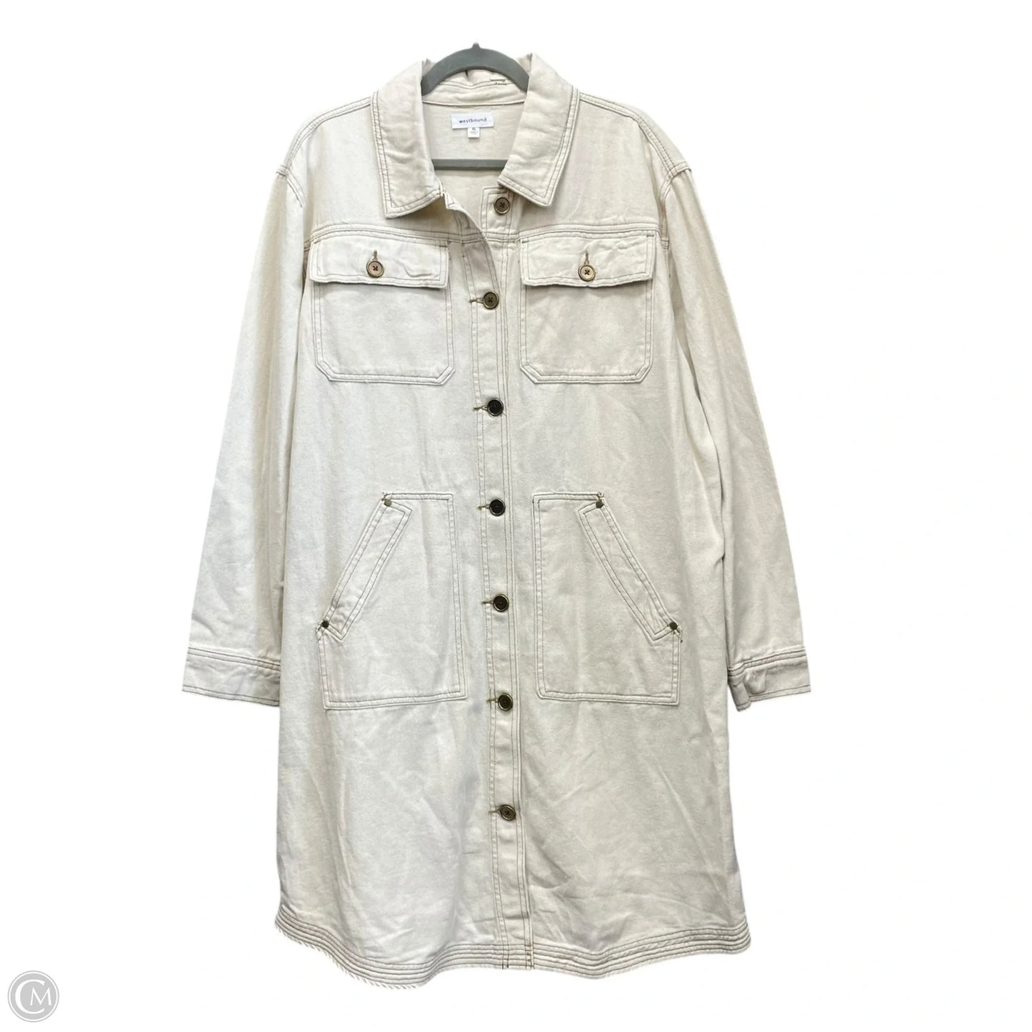 Dress Casual Short By West Bound In Beige, Size: Xl