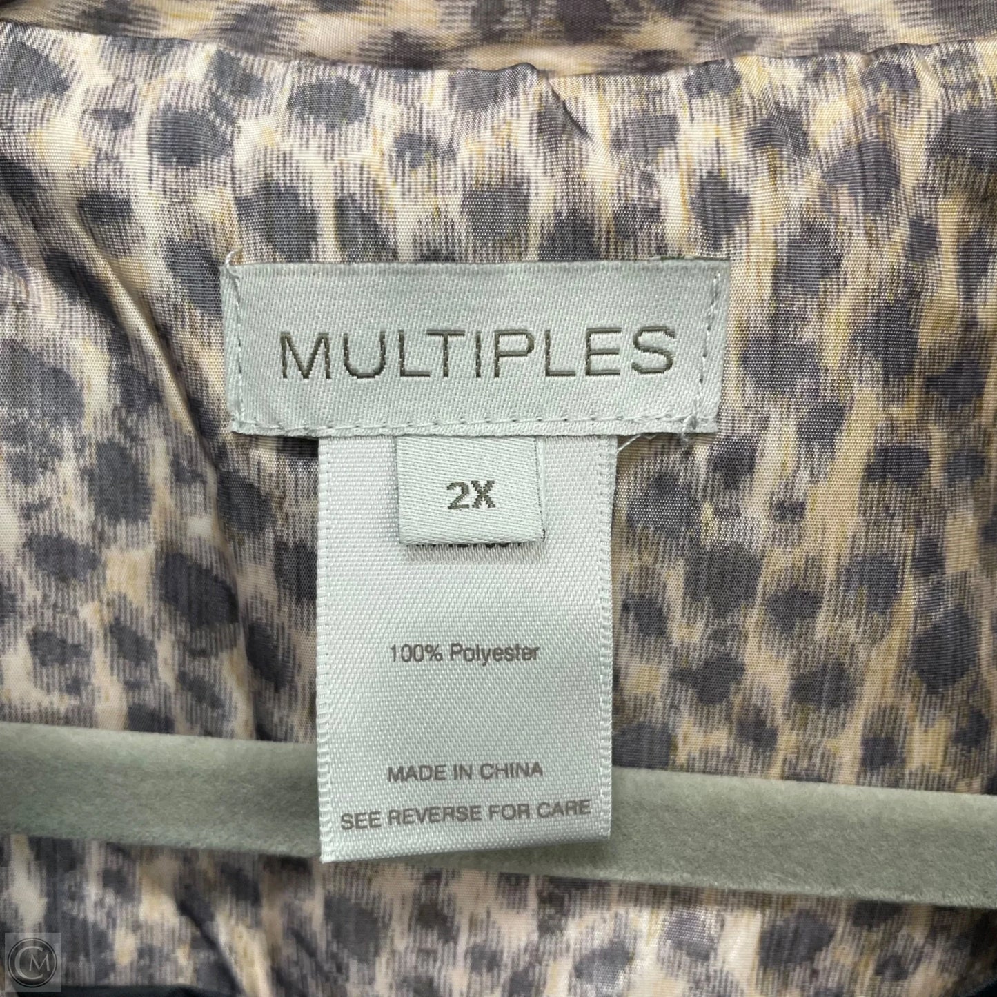 Jacket Other By Multiples In Animal Print, Size: 2x