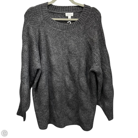 Sweater By Market & Spruce In Grey, Size: 2x