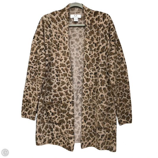 Sweater Cardigan Cashmere By Magaschoni In Leopard Print, Size: M