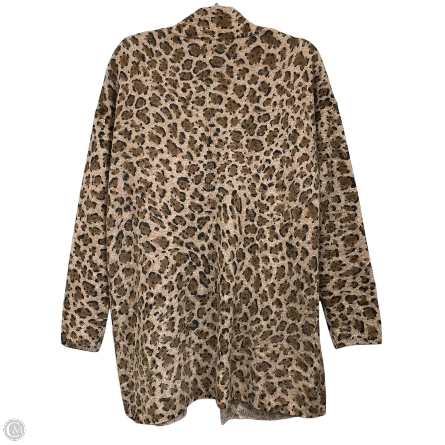 Sweater Cardigan Cashmere By Magaschoni In Leopard Print, Size: M