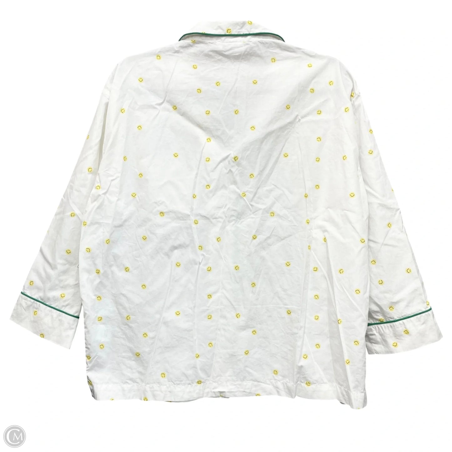 Pajamas 2pc By Cmb In White & Yellow, Size: M