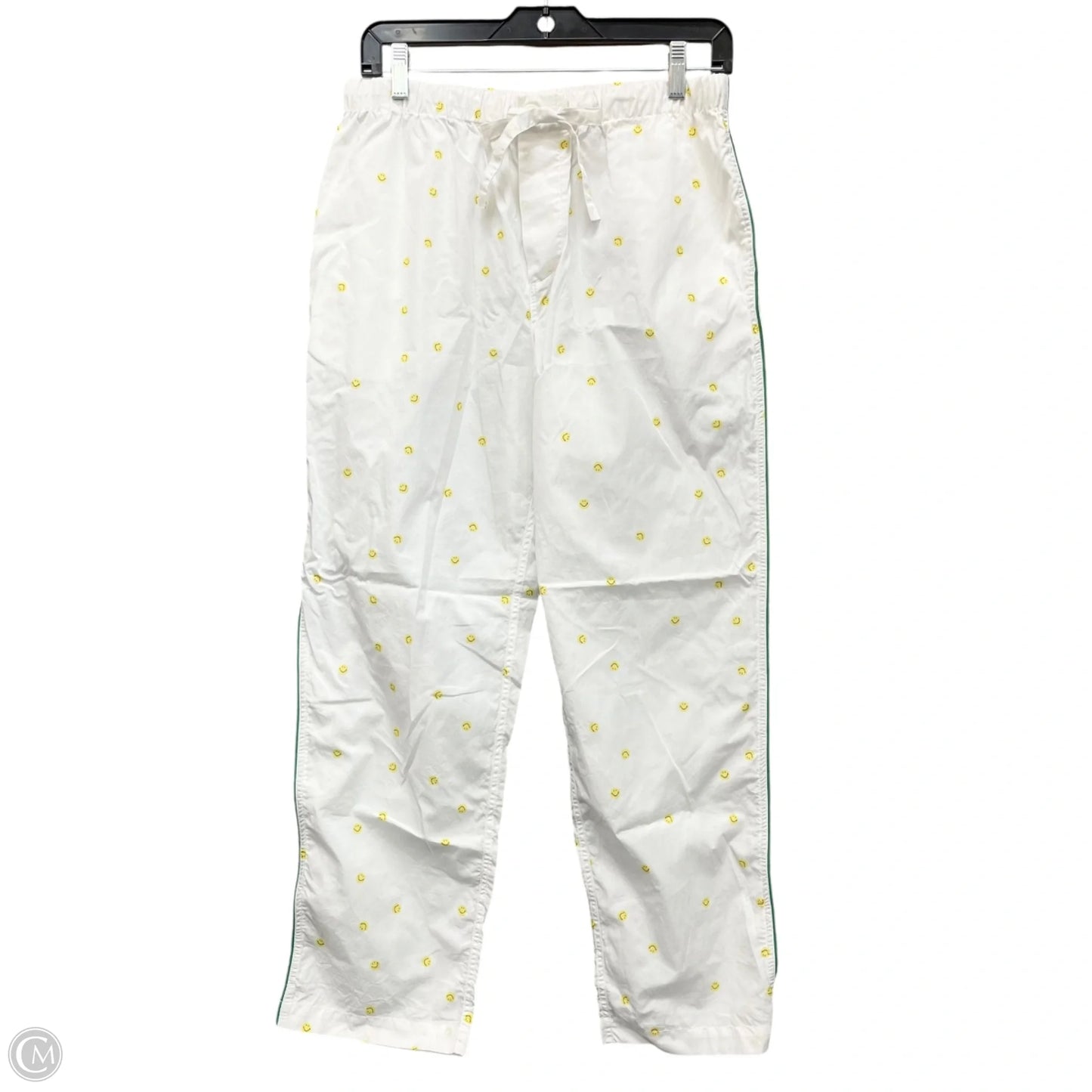 Pajamas 2pc By Cmb In White & Yellow, Size: M