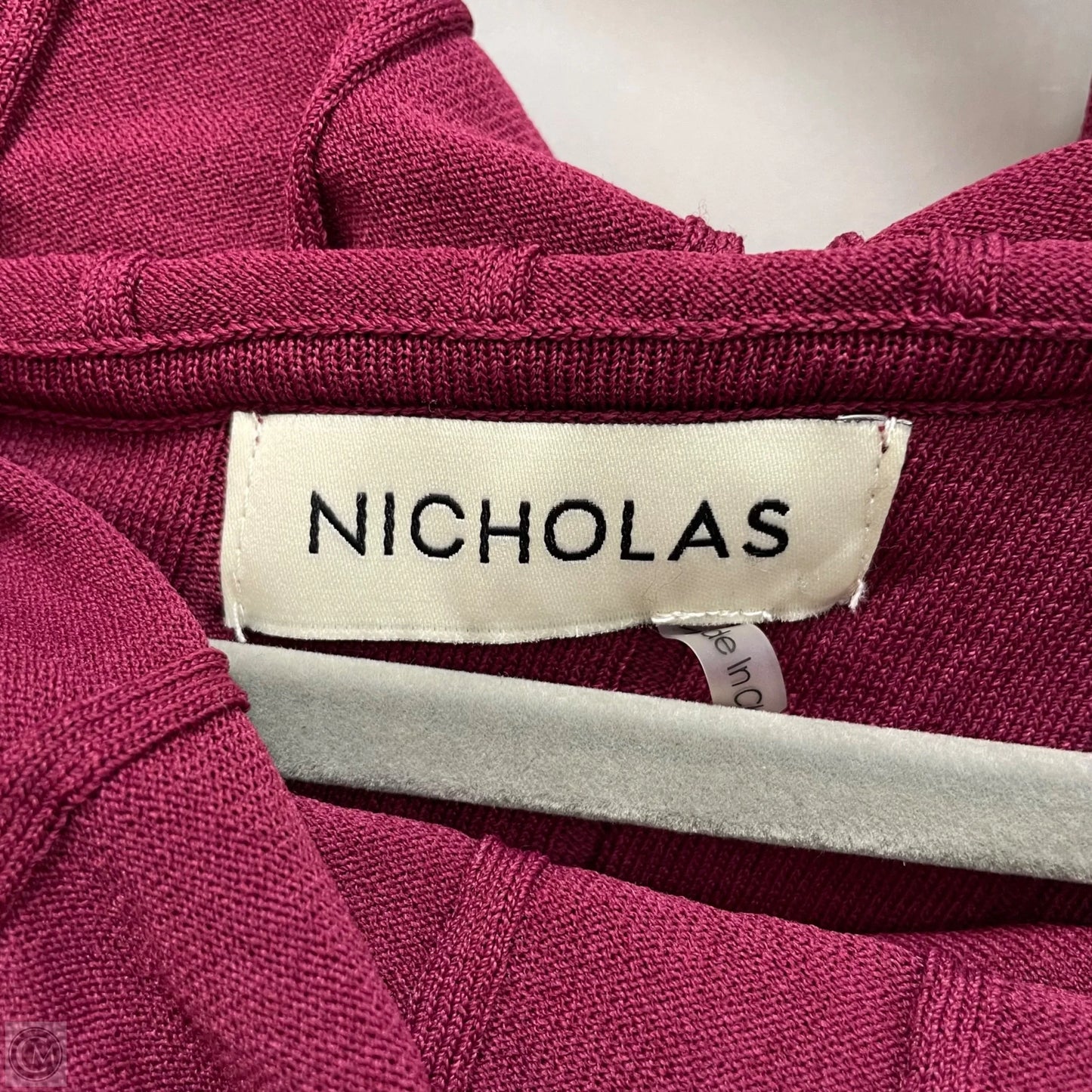 Top Long Sleeve By Nicholas In Maroon, Size: S
