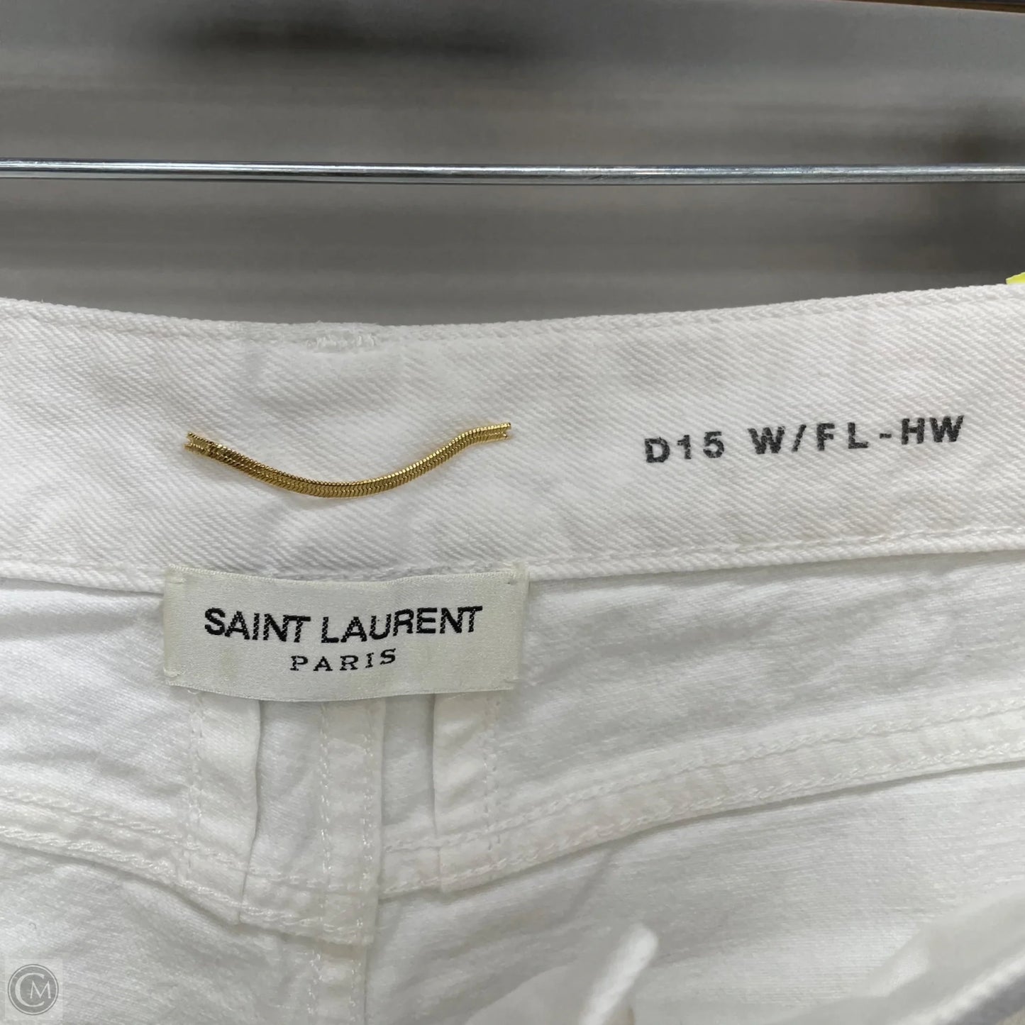 Jeans Designer By Yves Saint Laurent In White, Size: 2