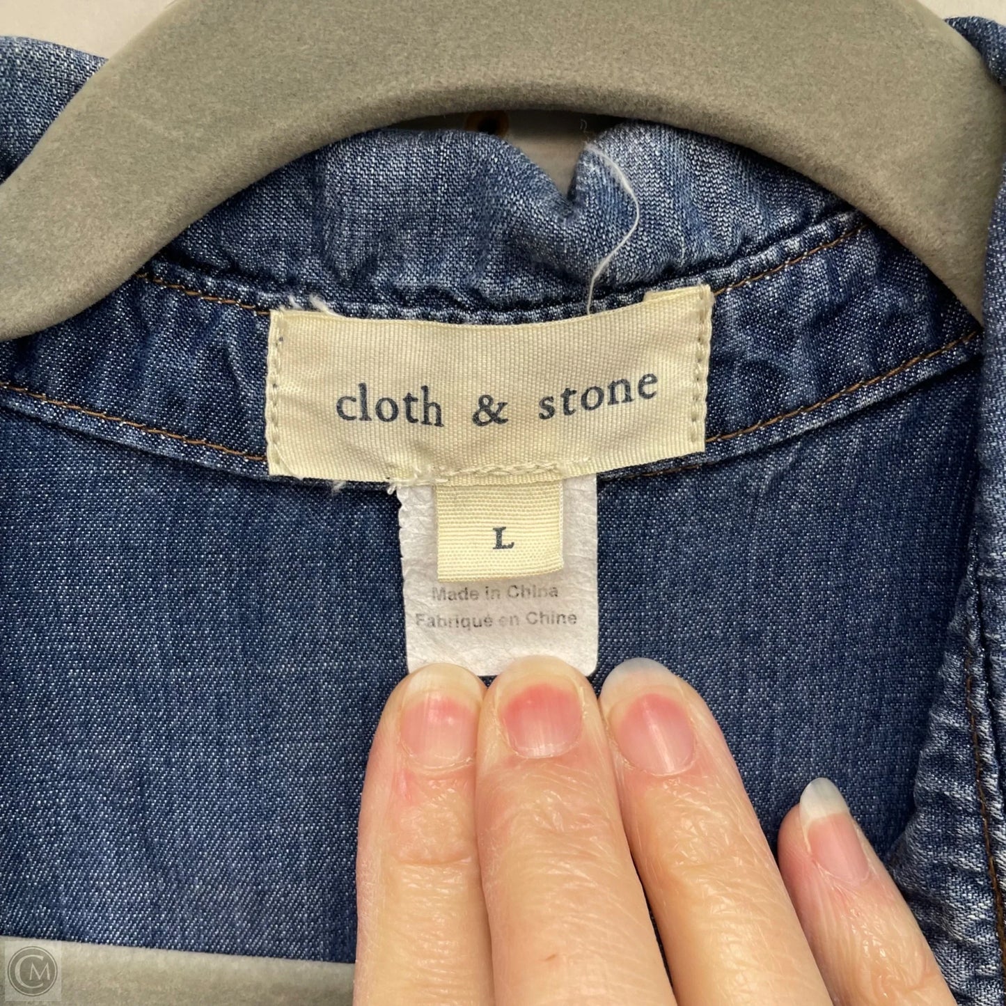 Dress Casual Short By Cloth & Stone In Blue, Size: L