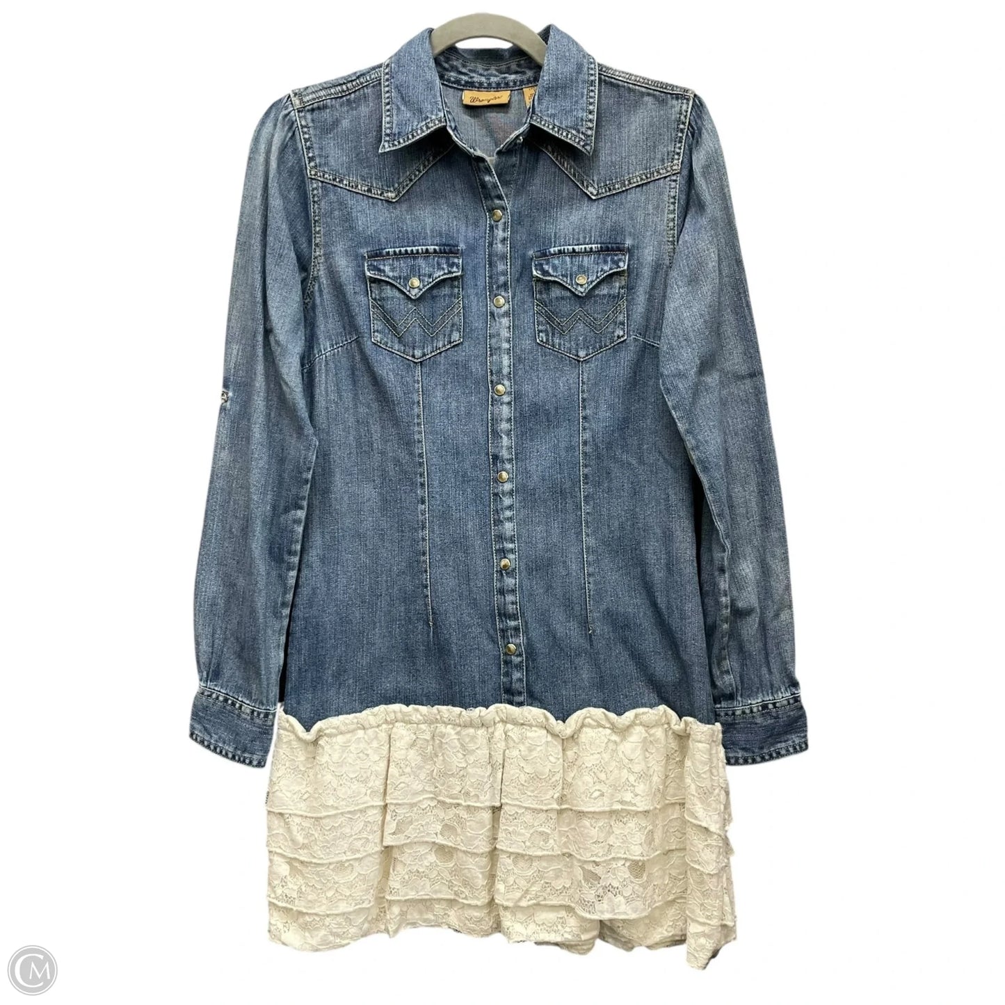 Dress Casual Short By Wrangler In Blue Denim, Size: Xs