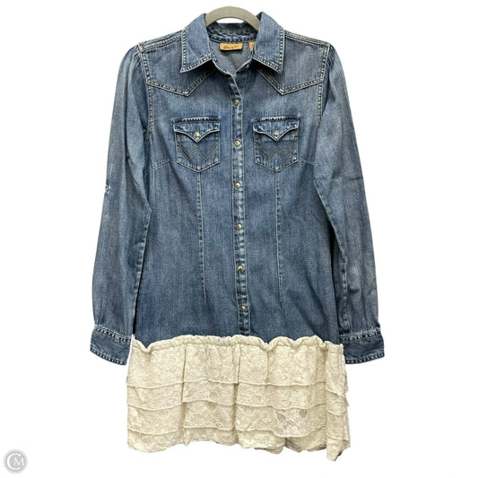 Dress Casual Short By Wrangler In Blue Denim, Size: Xs
