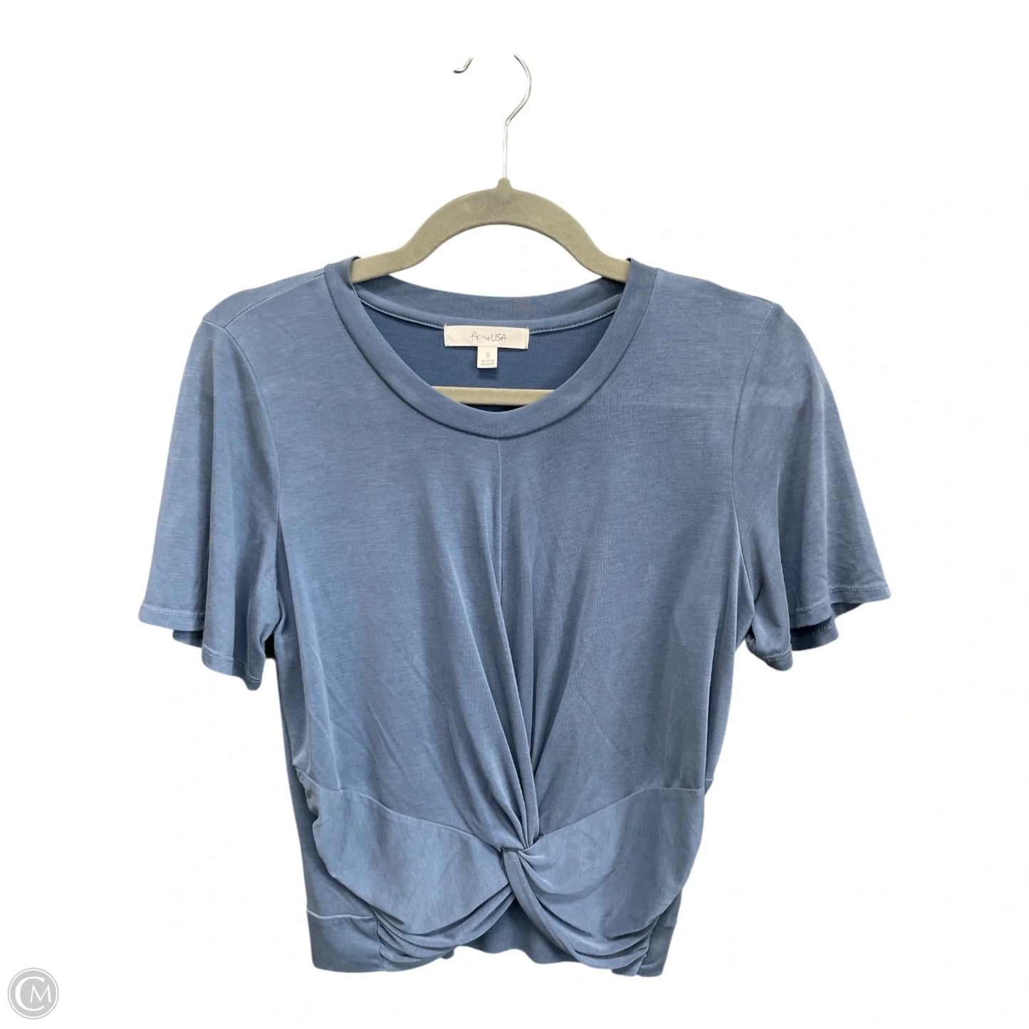 Top Short Sleeve Basic By Active Usa In Blue, Size: S