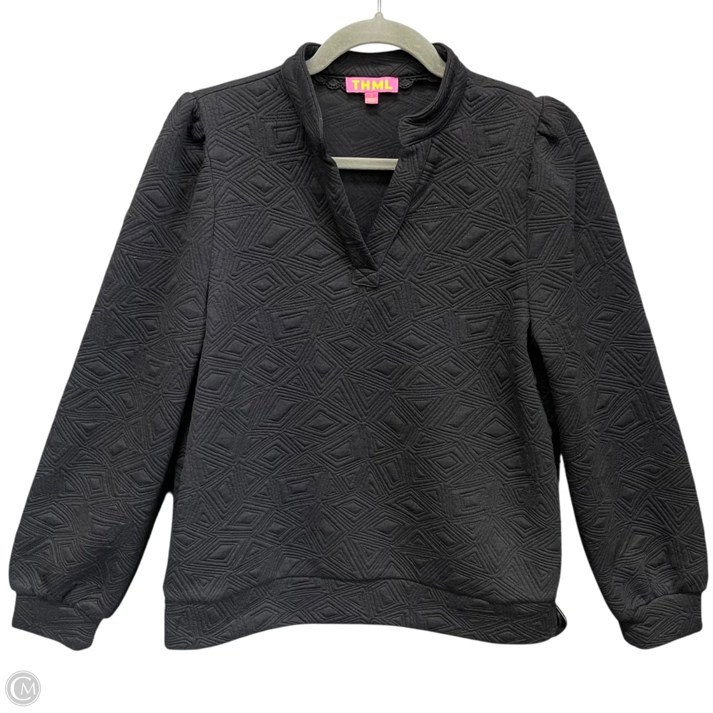 Sweatshirt Collar By Thml In Black, Size: S