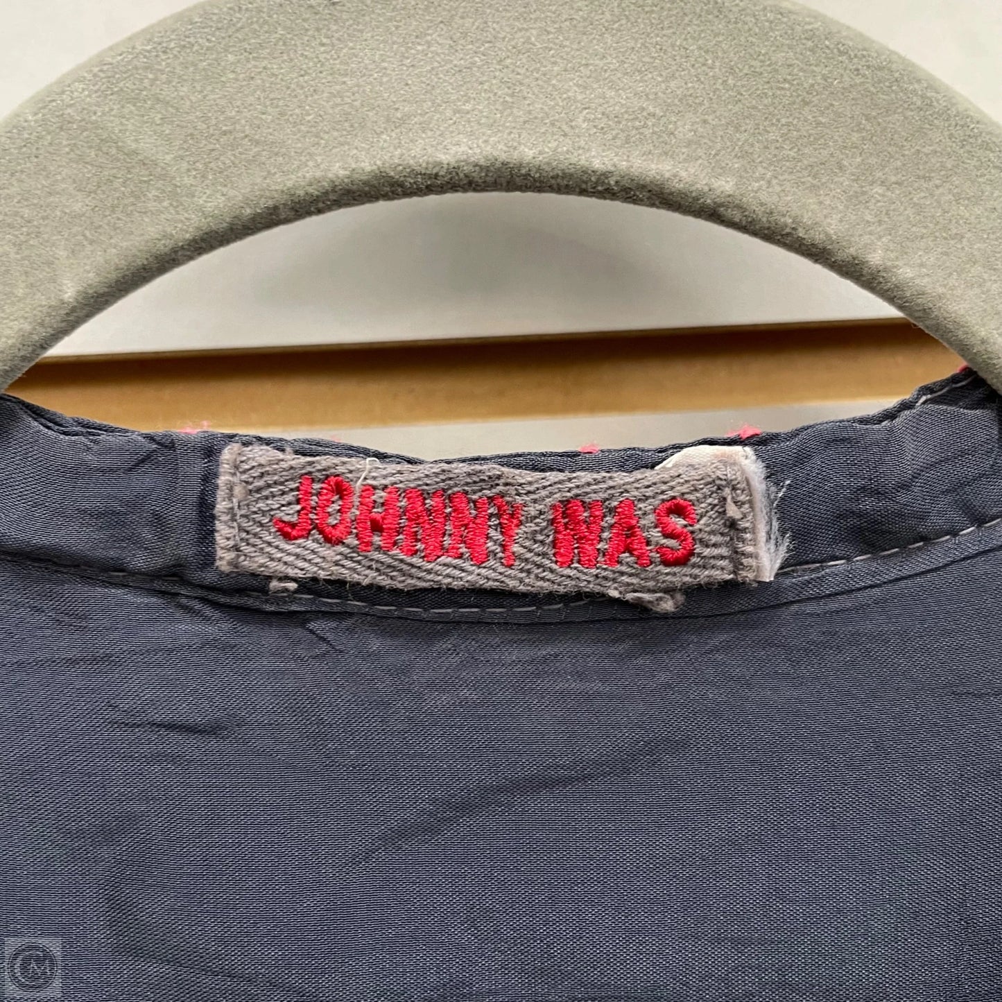 Tunic Long Sleeve By Johnny Was In Blue, Size: L