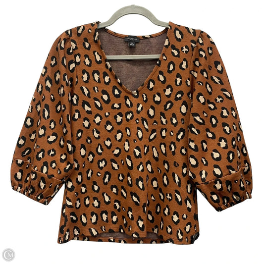 Sweater By Ann Taylor In Leopard Print, Size: Xs