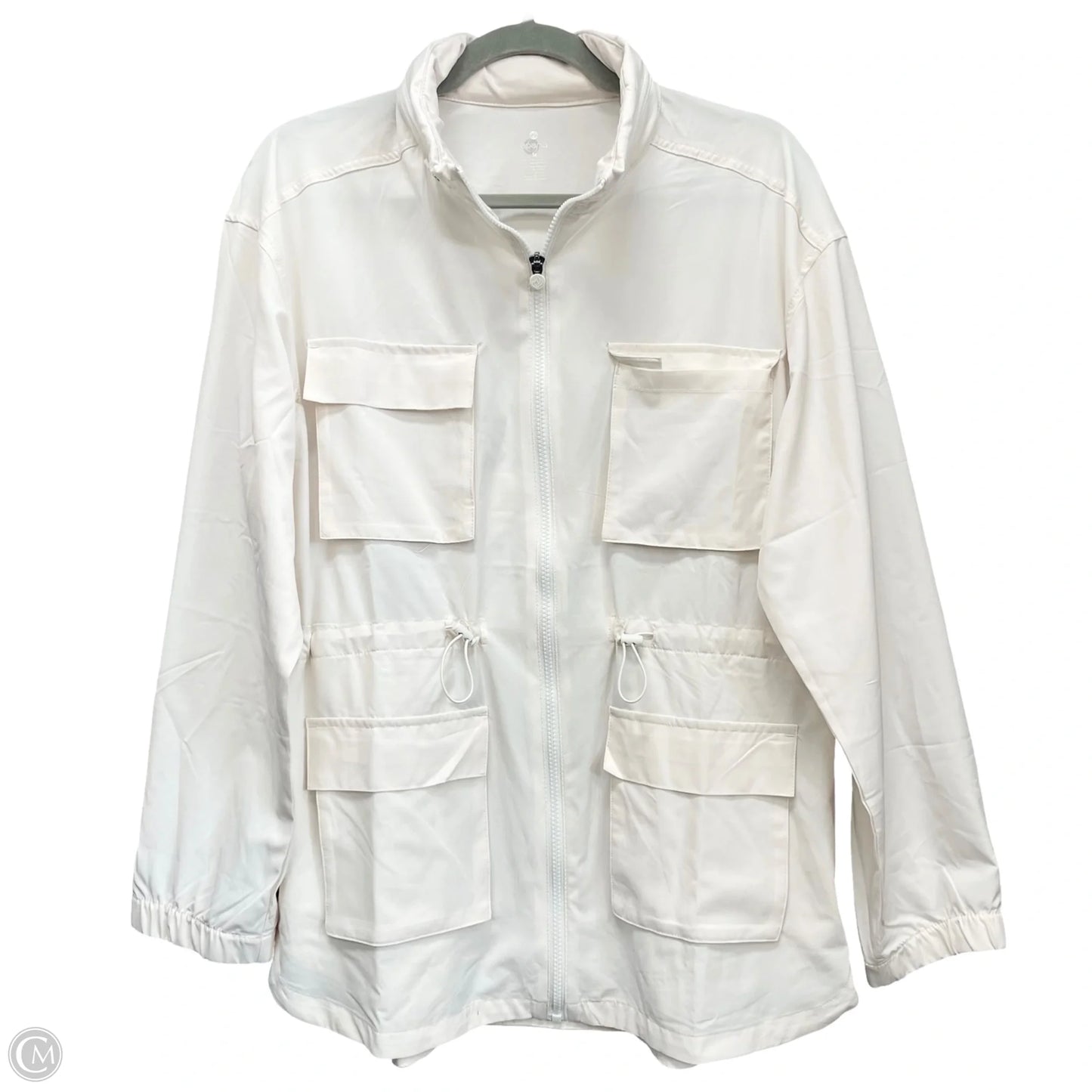 Athletic Jacket By Apana In Beige, Size: M