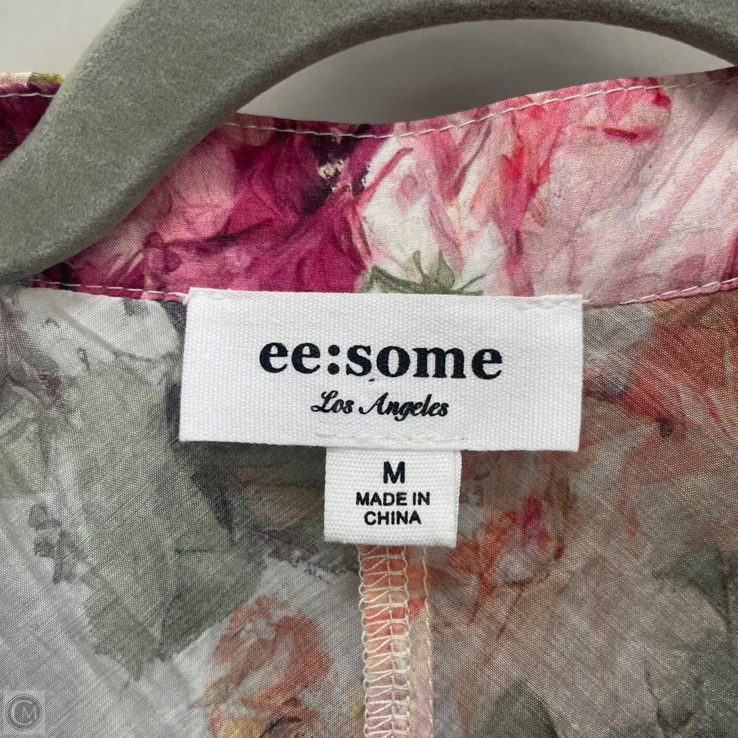 Blouse Long Sleeve By Ee Some In Floral Print, Size: M