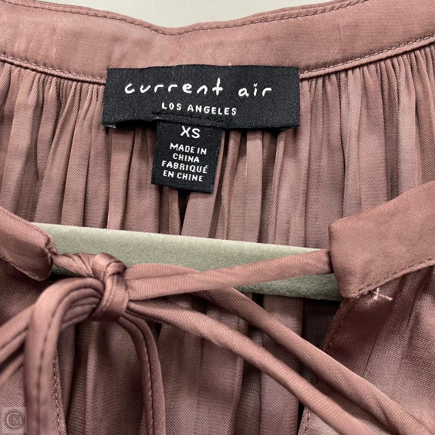 Blouse Long Sleeve By Current Air In Mauve, Size: Xs