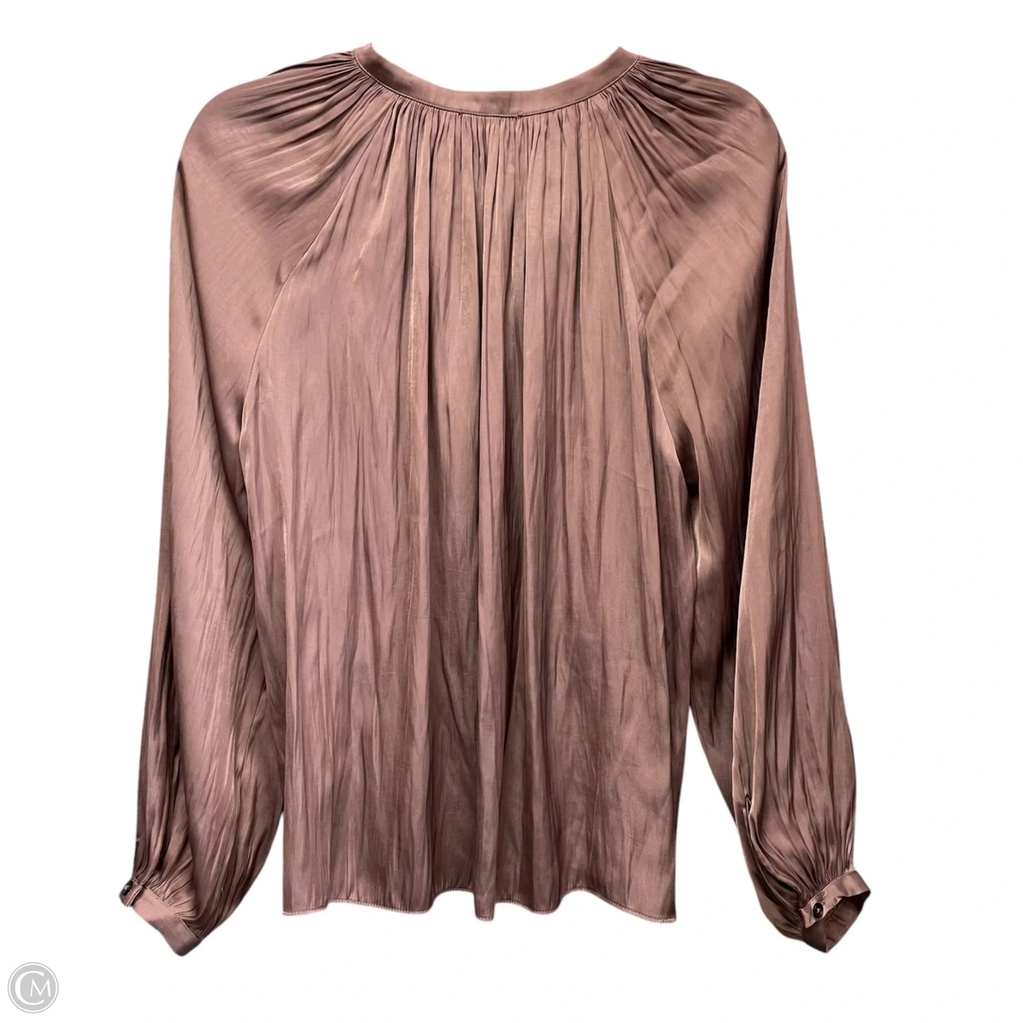 Blouse Long Sleeve By Current Air In Mauve, Size: Xs