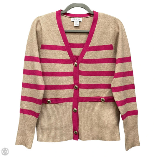 Cardigan By Rachel Zoe In Pink & Tan, Size: S