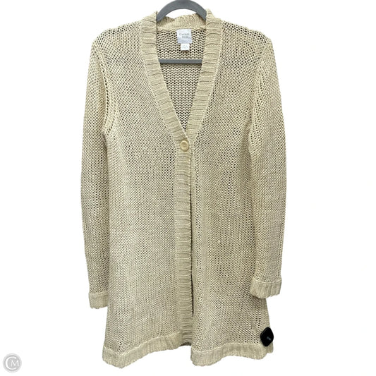 Cardigan By Garnet Hill In Beige, Size: S