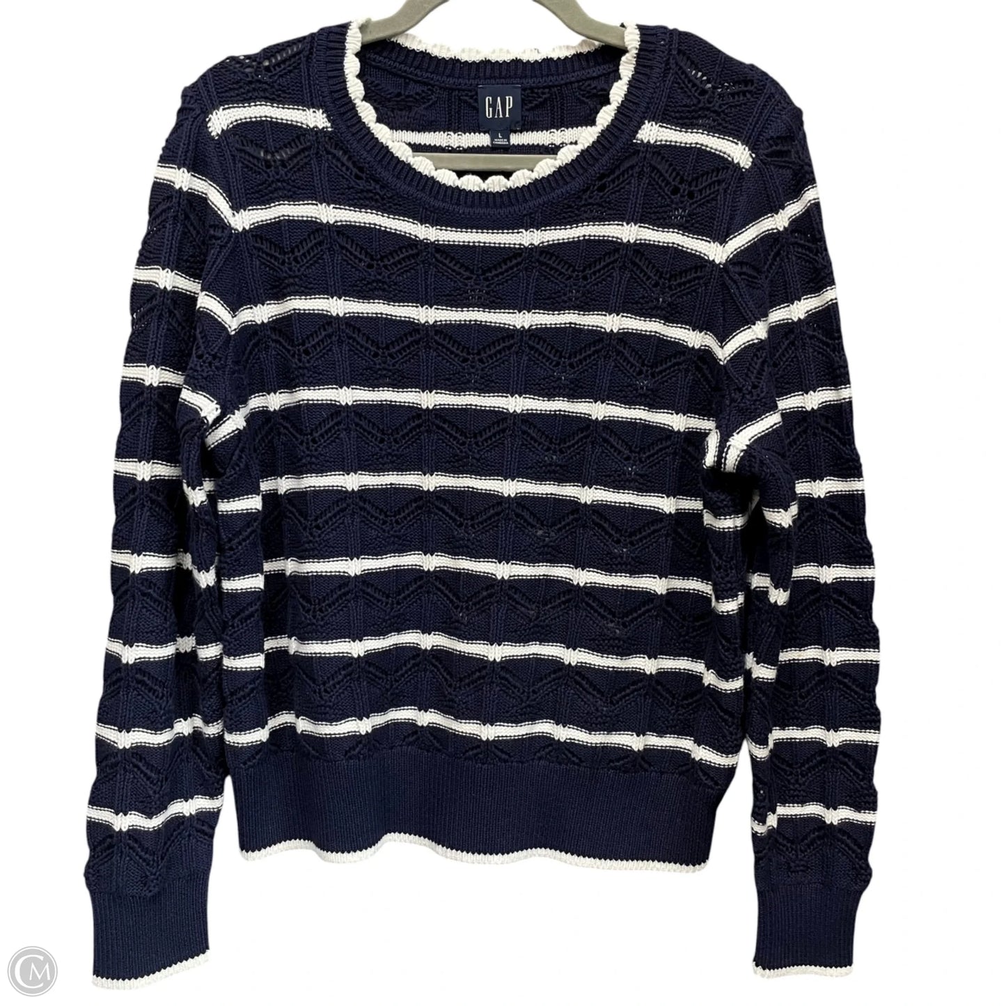 Sweater By Gap In Navy, Size: L