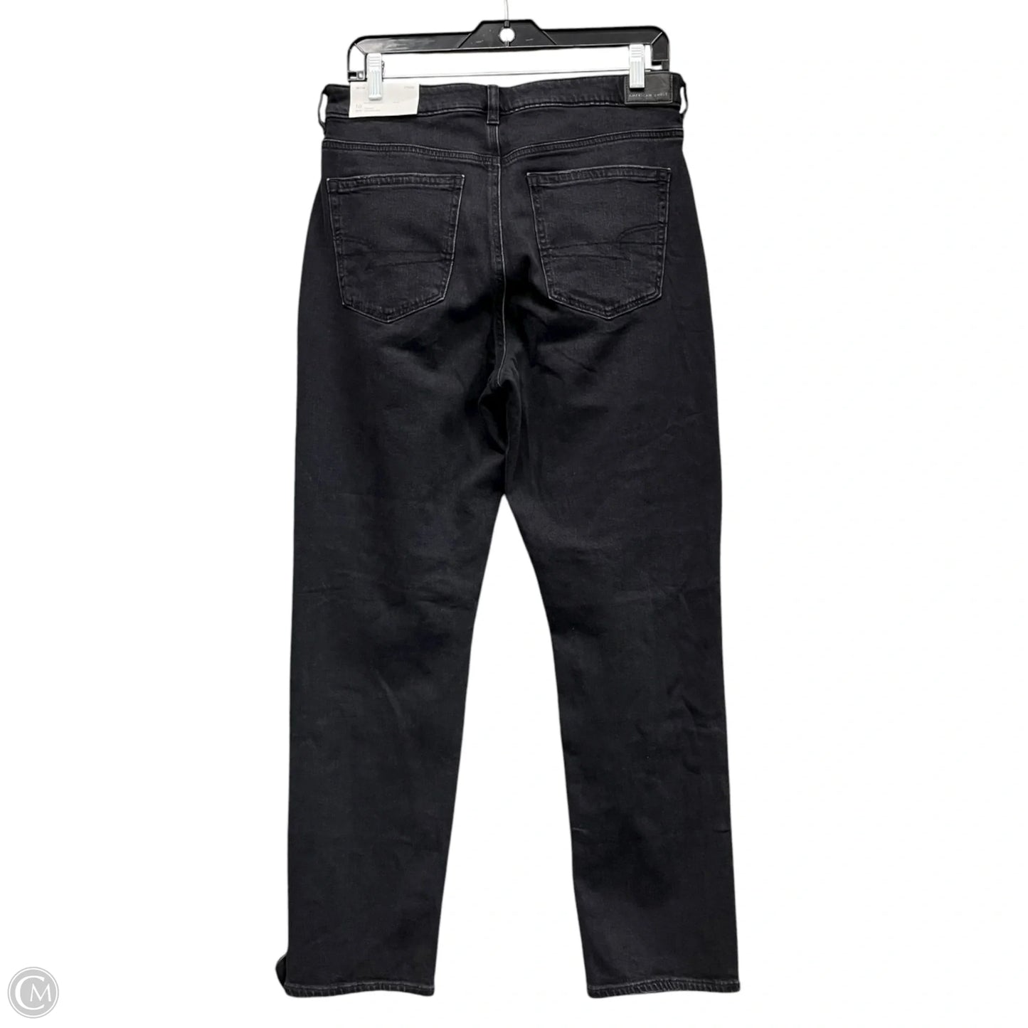 Jeans Boyfriend By American Eagle In Black Denim, Size: 10
