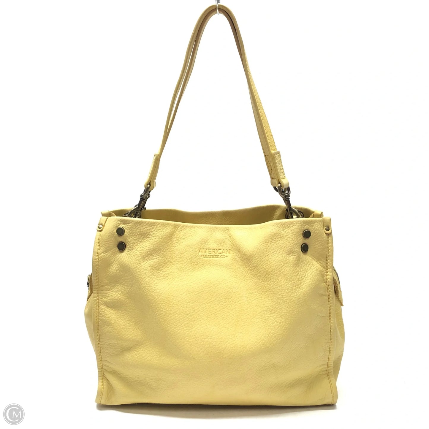 Handbag Leather By Cmc, Size: Medium