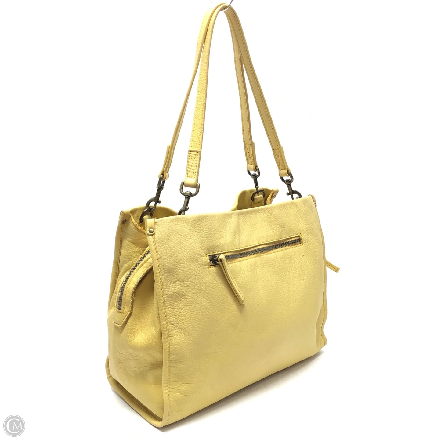 Handbag Leather By Cmc, Size: Medium