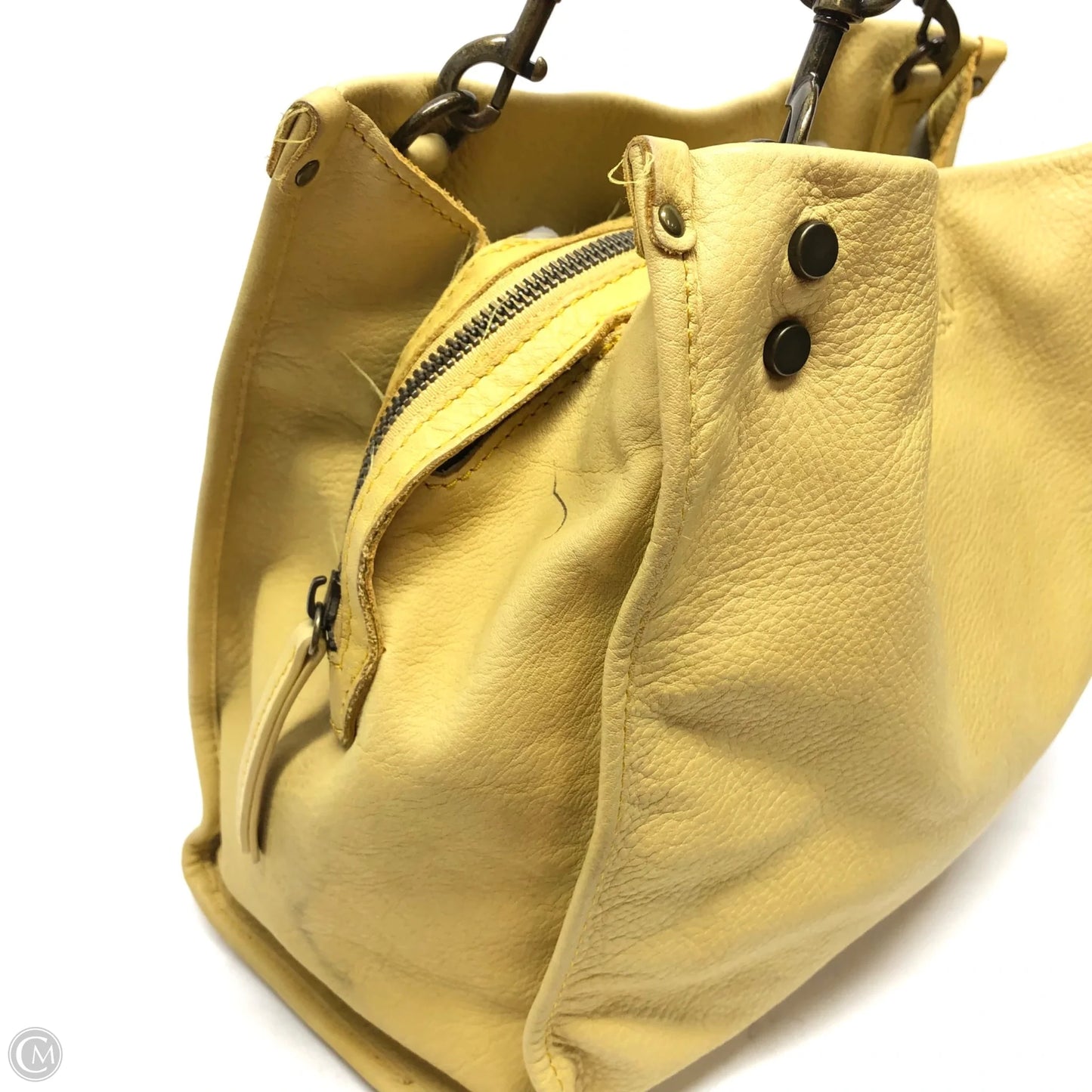 Handbag Leather By Cmc, Size: Medium