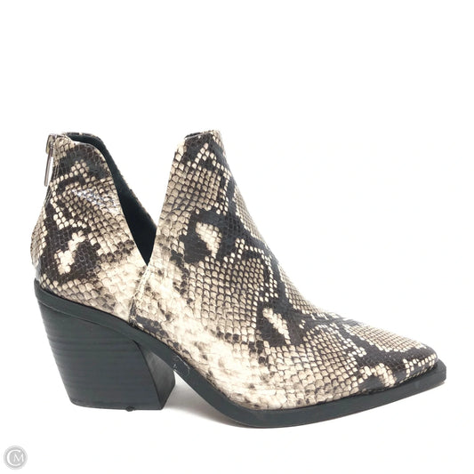 Boots Ankle Heels By Vince Camuto In Snakeskin Print, Size: 9.5