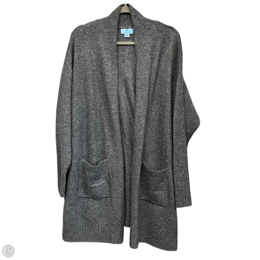 Sweater Cardigan By Cece In Grey, Size: L